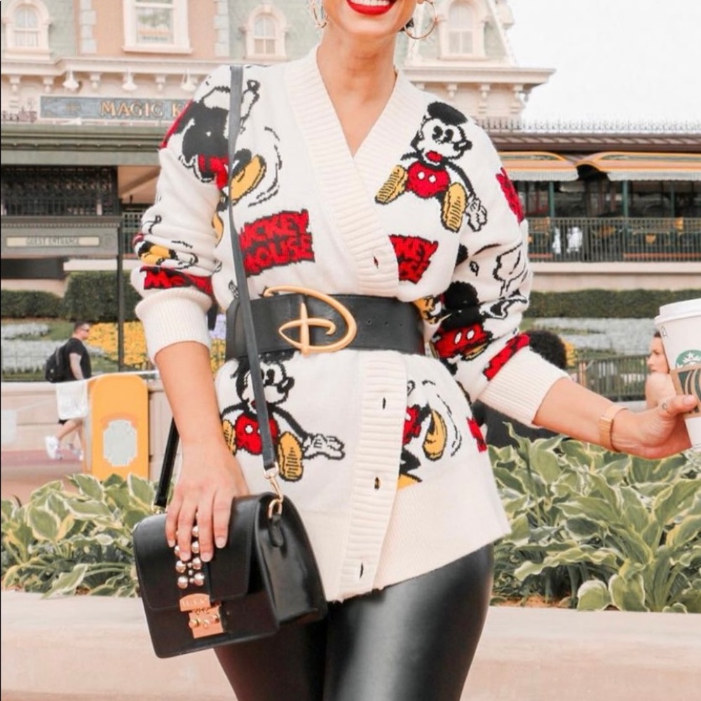 Zara Disney Mickey Cardigan Sweater